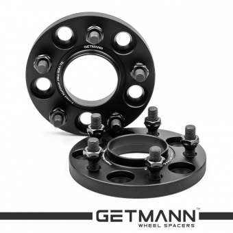 GETMANN | Колесная проставка-адаптер 15мм PCD 5х114.3 DIA 66.1 со шпильками 12x1.25 для Infiniti, Nissan, Renault (Кованая)