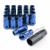 Комплект колесных тюнинг гаек М12x1,5x48мм Синие Ключ 17