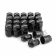 Набор гаек для дисков M12x1,5x35mm Конус Черные Ключ 17 (16+4 секретки) алюминиевые колпачки + 3 ключа