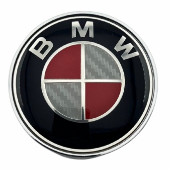 Колпачки на диски BMW (68/65) Белый/Красный
