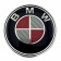 Колпачки на диски BMW (68/65) Белый/Красный