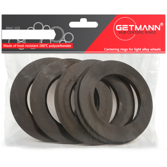 GETMANN | Комплект центровочных колец 60.1 х 54.1 Термопластик 280°C