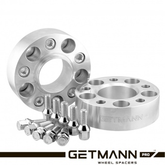 Колёсная проставка-адаптер 40мм PCD 5x130 DIA 84.1 с футорками 14x1.5 для Mercedes, Ssang Yong, Volkswagen (Кованый алюминий)