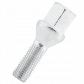 Болт колесный М14x1.5x24мм Конус Цинк Ключ 17 (Alfa Romeo, BMW, Fiat, Citroen, Saab, Peugeot, Renault, Volvo) для железных дисков