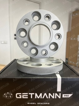 GETMANN | Колесная проставка-адаптер 20мм PCD 5x112 DIA 66.6 с футорками 14x1.5 для Audi, Mercedes-Benz, Porsche (Кованая)